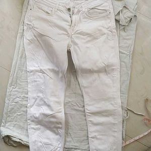 White Torn Jeans