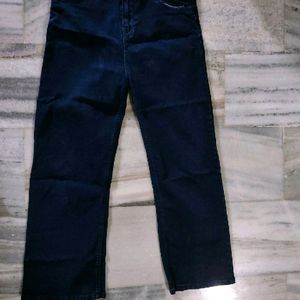 dark blue straight jeans for women girls