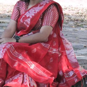 Bengali Red Saree