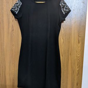 Original ONLY Black Knee Length Party Wear Dress