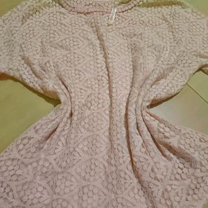 Trendy Nude Lace Top