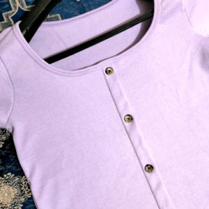 Koreans Stylish Lavender Top