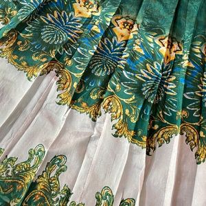 New Peacock Lehenga Choli Dupatta Semi Stitched