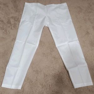 Stitched White Trouser Style Bottom