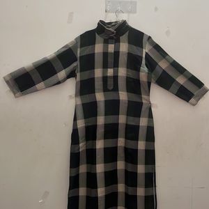 Wool Check Shirt With Pent