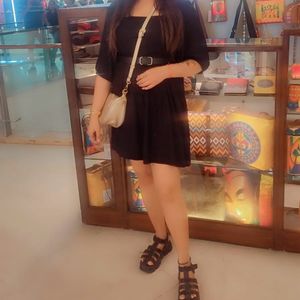 Black Cotton Dress