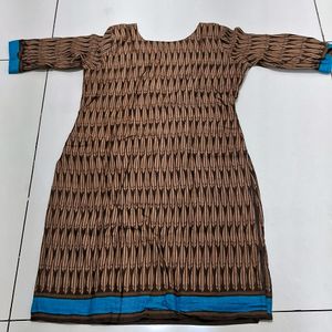 Coffee Brown Casual Wear Kurta