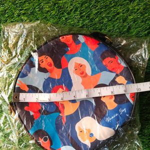 Round Sling Bag Digital Print