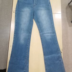 Surplus Blue Boot Cut Jeans for Woman's