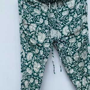 H&M Linen Printed Trousers