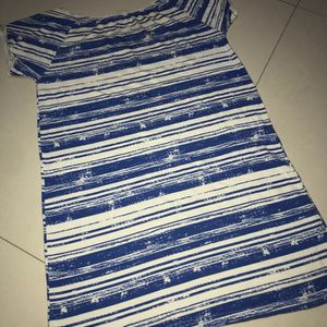 Blue And White Stripe Dress