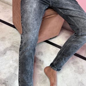 man charcoal jeans