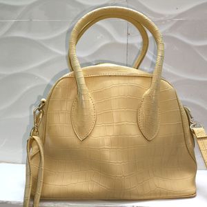 Baggit Light Yellow Handbag