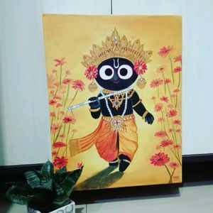 Shri Jaggannath Handmade Painting (14"×18")