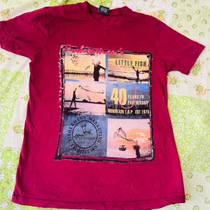 2 T-shirt Combo Offer Blue Colour XL red Culr Lsiz