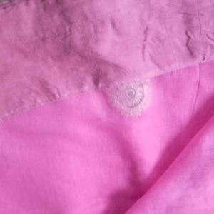 Very Beautiful Pink Cotton Saree