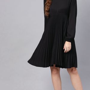 Black Pleated Dress