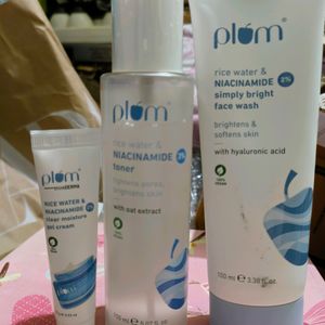 Combo Of Plum Rice Water Skincare Range & Kaja Glo