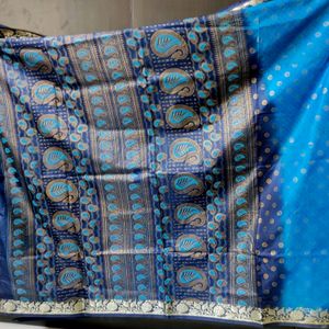 Festive Silk Blend Saree