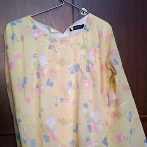 Yellow Colour Top For Girls