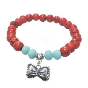 SHADE OF RED & AQUA FASHION BRACELETS