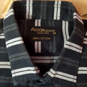 Accox Striped Shirt Size 44 | XXL Regular Fit