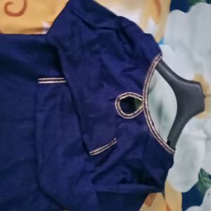 Navy Blue Bright Colour Kurta