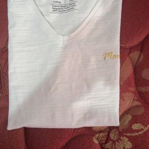 White Slim T Shirt 🤍