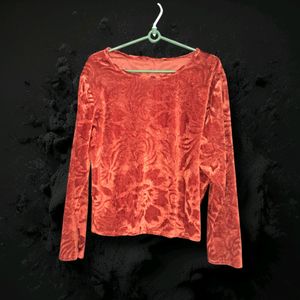 Velvet Sun Shine Orange Top