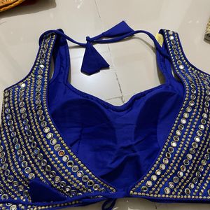 Mirror Work Readymade Fancy Blouse