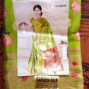 Women Garden Silk Saree