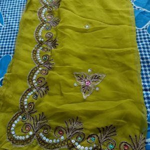 Unstitched Lehenga Choli And Duptta Fabric