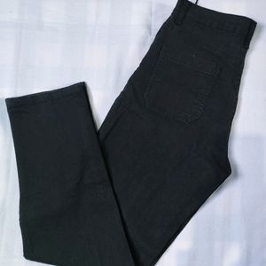 Straight Fit Black Jeans