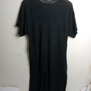 Black Casual Long Top (Girl' s)