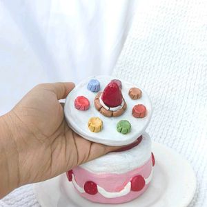 Handmade Cake Clay Trinket Box