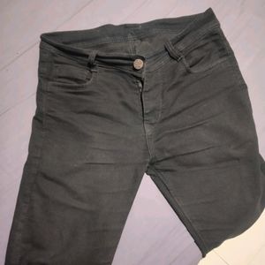 Jet Black Jeans For Men - Size 32