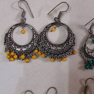 Combo Of 4 Oxidised Earrings.