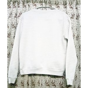 White Round Neck Woolen T-Shirts✨