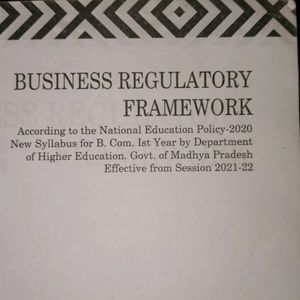 Business Regulatort Framework