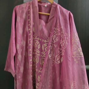 New Unused Jamdani Suit Organza Dupatta