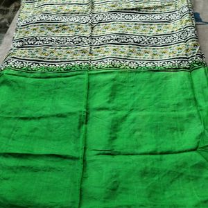 Green Silk Saree.