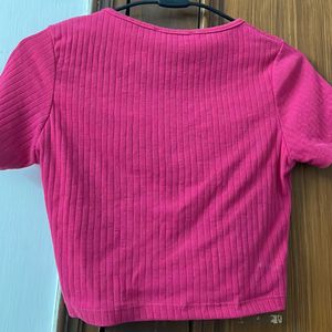 Hot Pink Crop Top