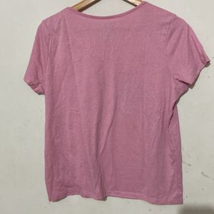 Baby Pink T -shirt For Women