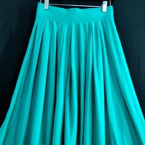 Women Sea Green Solid Palazzo