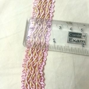 Pink Lace 0.75 Inch 10 Meters