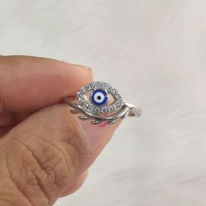 Evil Eye 92.5 Sterling Silver Ring