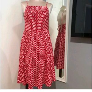 Loft Midi With Open Tie Back Side Europe Dress