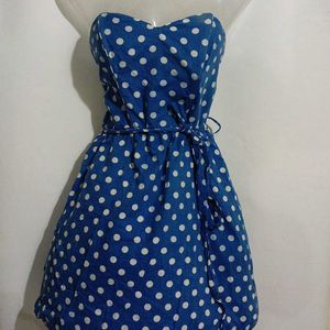 BLUE DOTTED FROCK