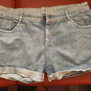 Light Blue Denim Short