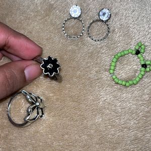 Combo Of Rings And Earrings